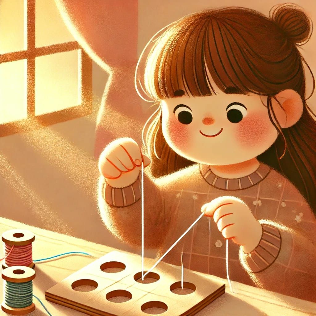 DIY Fädelspiel: Pappkarten mit Löchern – Feinmotorik spielerisch fördern DIY Fädelspiel: Pappkarten mit Löchern – Feinmotorik spielerisch fördern