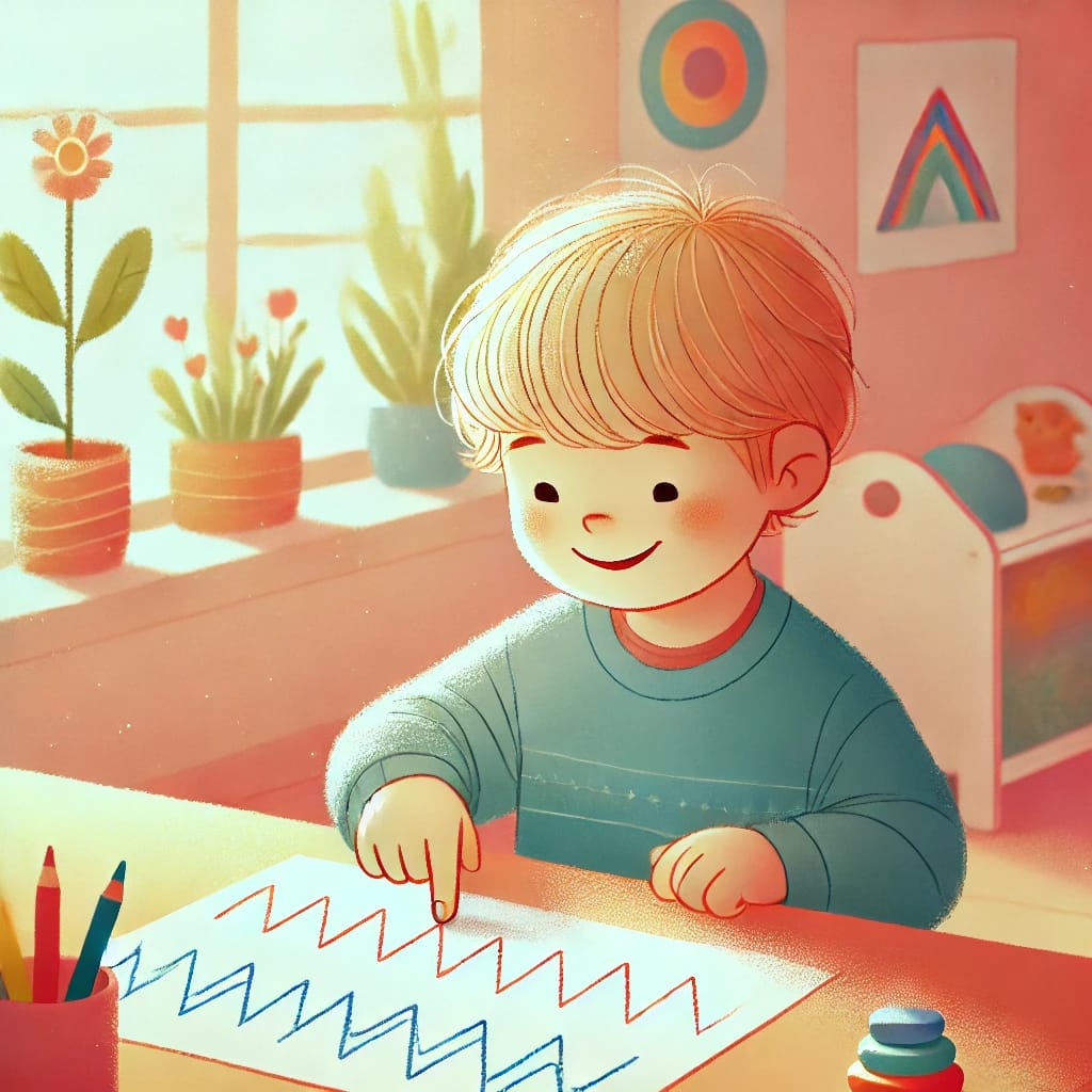 Zickzacklinien nachfahren: Feinmotorik spielerisch üben Zickzacklinien nachfahren: Feinmotorik spielerisch üben