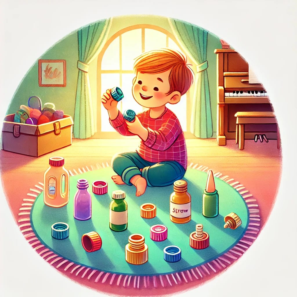 🔧 Schrauben üben – Feinmotorik im Alltag spielerisch trainieren 🔧 Schrauben üben – Feinmotorik im Alltag spielerisch trainieren