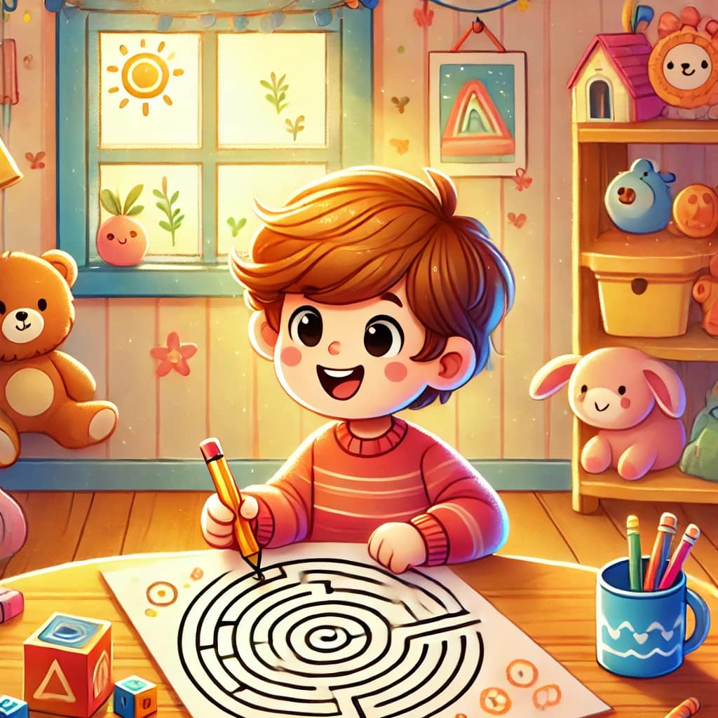 🌀 Mit dem Stift durchs Labyrinth – Feinmotorik spielerisch fördern 🌀 Mit dem Stift durchs Labyrinth – Feinmotorik spielerisch fördern