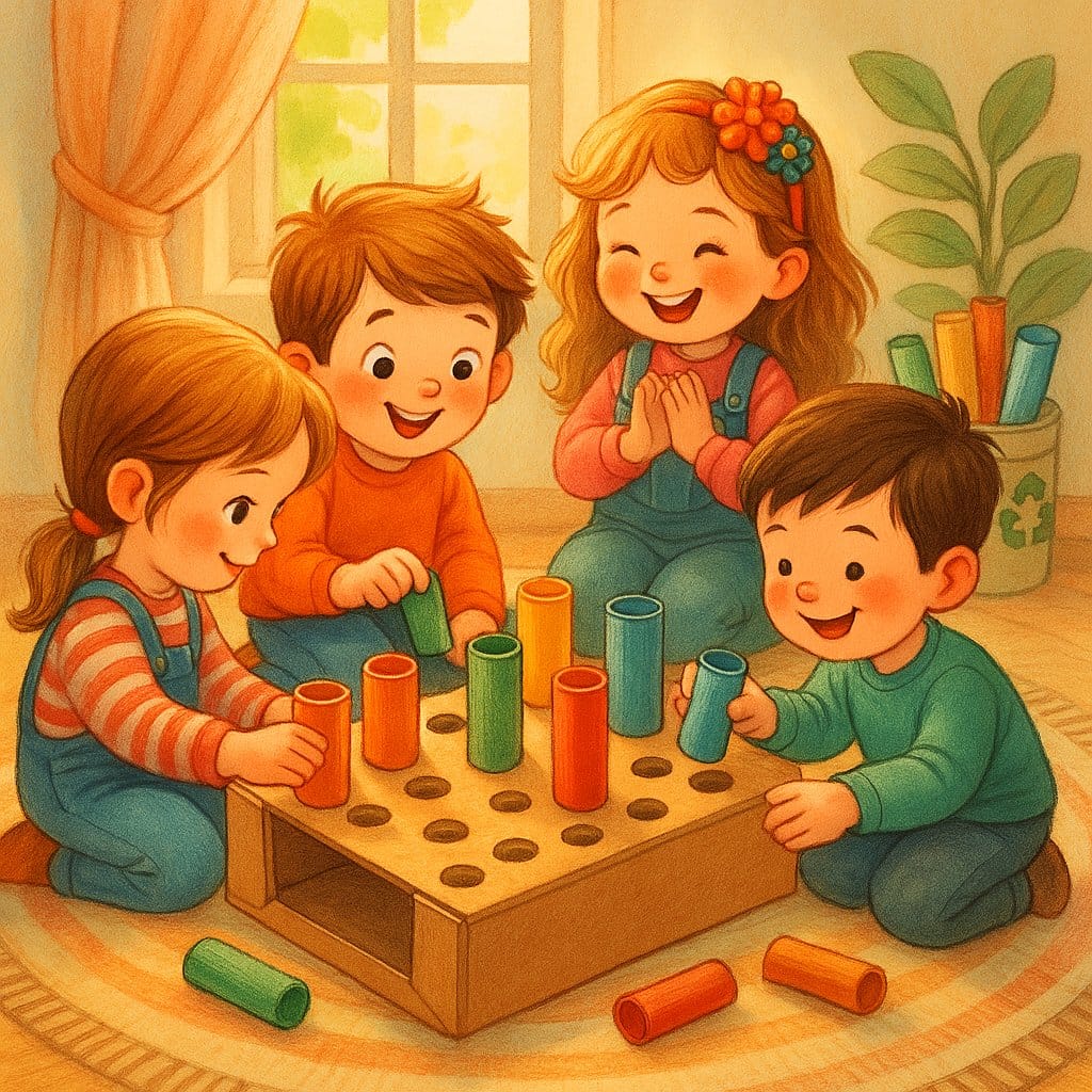 ♻️ Steckspiele aus Recyclingmaterial – Kreativ, nachhaltig & feinmotorikfördernd ♻️ Steckspiele aus Recyclingmaterial – Kreativ, nachhaltig & feinmotorikfördernd