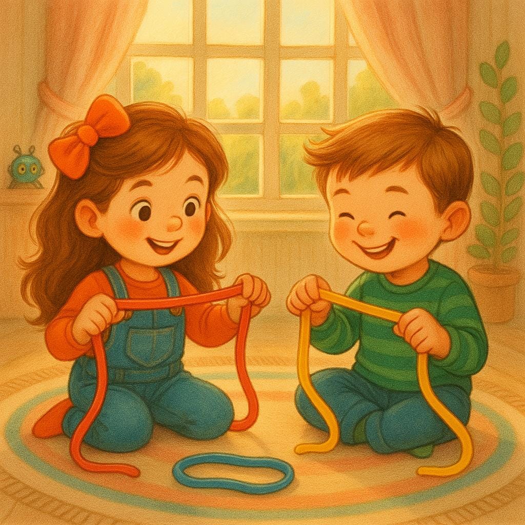 🧠💪 Feinmotorik fördern mit Theraband – Ziehen & Kneten 🧠💪 Feinmotorik fördern mit Theraband – Ziehen & Kneten