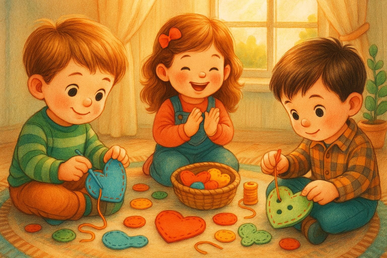 🧵 Kreativ nähen & Feinmotorik fördern mit vorgestanzten Filzformen 🧵 Kreativ nähen & Feinmotorik fördern mit vorgestanzten Filzformen